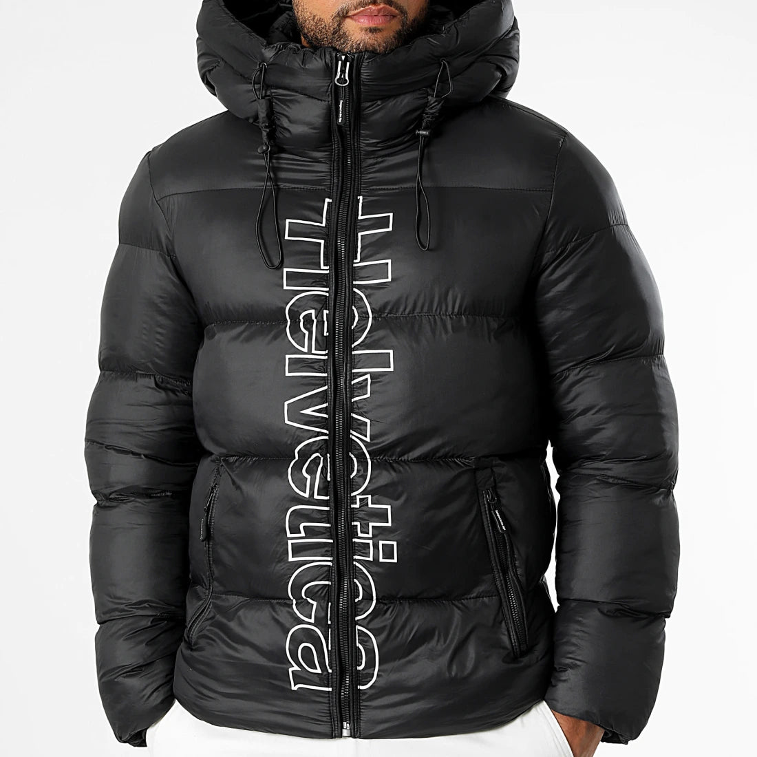 Doudoune Capuche Silver 2 Noir