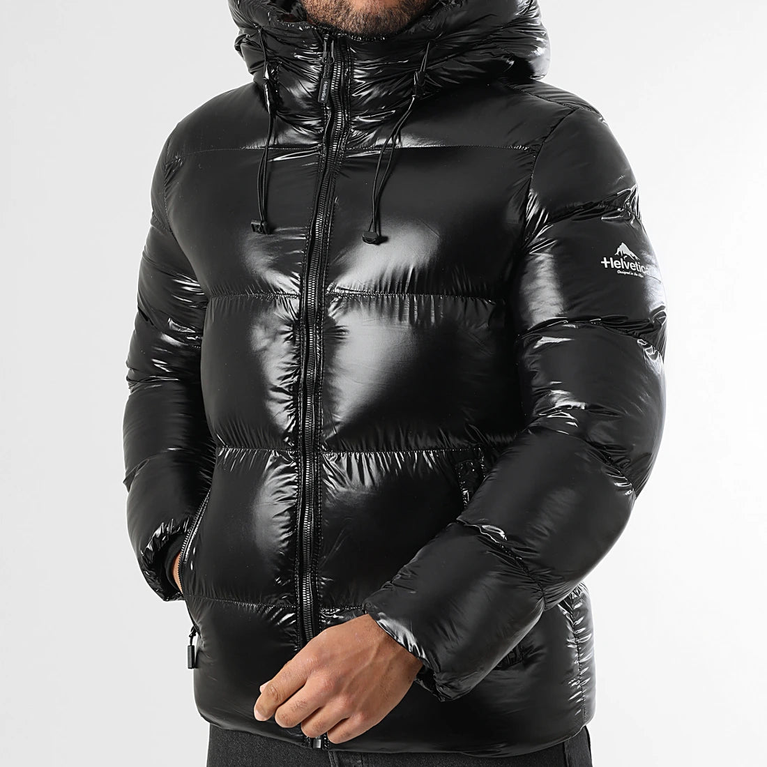 Doudoune Capuche Zippée Cosmos Noir