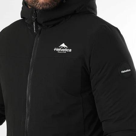 Parka Zippée Capuche Eye Block 2 Noir