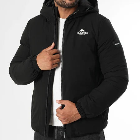 Parka Zippée Capuche Eye Block 2 Noir
